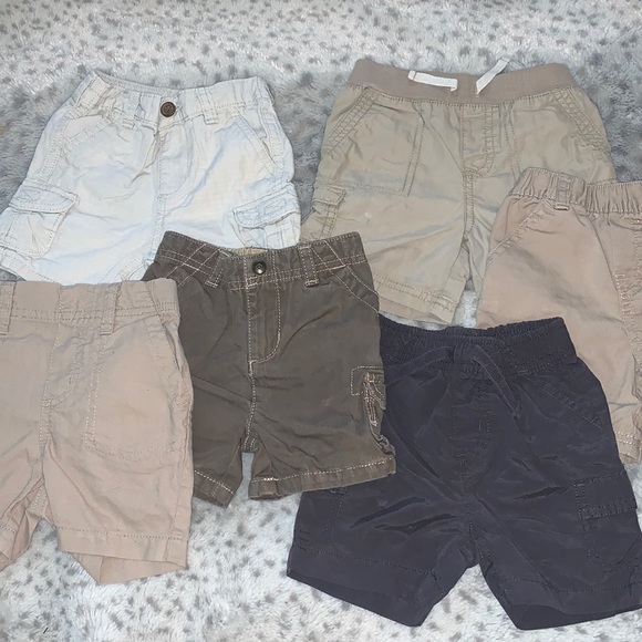 Cherokee Other - Baby Boy Cargo Shorts Lot of 6 Size 12 Months Mixed Brands